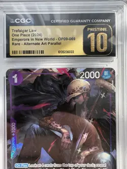 PRISTINE CGC 10 One Piece Trafalgar Law (Alt Art) - OP09-069. Free UK Delivery - Image 3