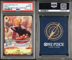 2025 ONE PIECE CS SANJI CNY RED ENVELOPE CAMPAIGN #054 GEM MT PSA 10 - Image 3