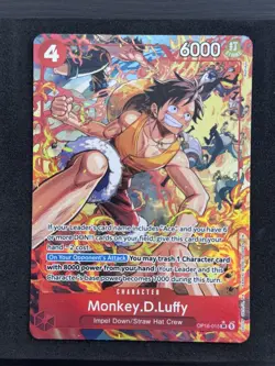 Monkey.D.Luffy OP16-015 SR Alt Art One Piece TCG Super Rare Parallel Foil ENG NM - Image 1