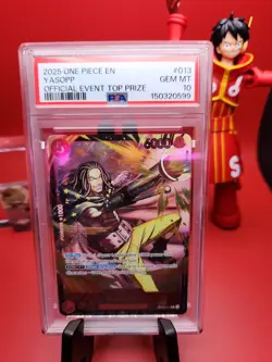 2025 Yasopp EN OFFICIAL TOP PRIZE PROMO #013 ONE PIECE PSA10 - Image 2