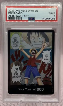 DON!! Card (Manga) (Alternate Art) Romance Dawn Foil PSA 9 - Image 1