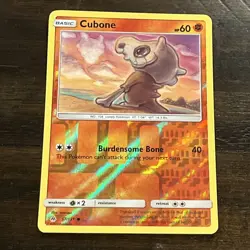 Cubone Reverse Holo Common SM06 57/131 NM - Image 1