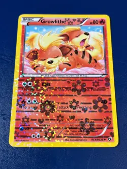 Growlithe RC4/RC25 Legendary Treasures RC Reverse Holo Pokemon Card LP - Image 1
