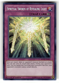 Spiritual Swords of Revealing Light MVP1-ENS31 Secret Rare The Dark Side of Dim - Image 1