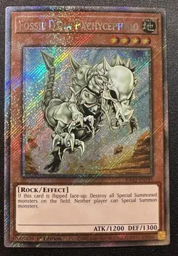 Fossil Dyna Pachycephalo - RA03-EN195 - NM - Platinum Secret Rare - Yugioh - Image 1