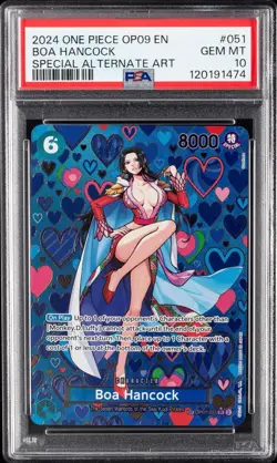 2024 ONE PIECE OP09 EN | SPECIAL ALTERNATE ART #051 BOA HANCOCK PSA 10 - Image 1