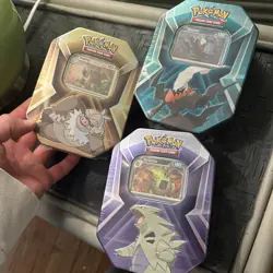 Pokemon Triple Whammy Tin Set of 3 - Tyranitar, Slaking, Darkrai Factory Sealed - Image 1