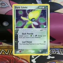 Pokemon TCG Dark Celebi Holo Rare Card Hidden Legends 4/101 LP - Image 1
