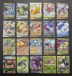 Pokemon Card Lot (20 Card Lot) V VMAX EX Full Art Trainer Ultra Rare Cards - Image 1