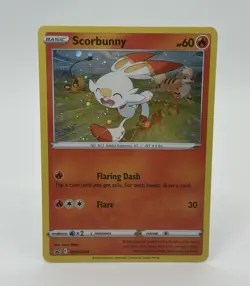 Scorbunny Cosmos Holo SWSH244 Sword & Shield Promo Cards NM Pokemon TCG - Image 1
