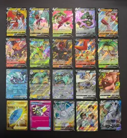 Pokemon Card Lot (20 Card Lot) Gold Rare V EX Full Art Trainer Ultra Rare Cards - Image 1