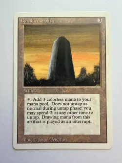 MTG Magic: The Gathering - Revised Edition - Basalt Monolith Card - LP English - Image 1