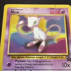 Vintage 1999 Pokemon Card Mew Black Star Promo #8 - Image 2