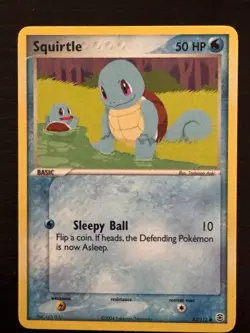 Squirtle 82/112 Fire Red & Leaf Green Non-Holo Pokemon Card (NM) - Image 1