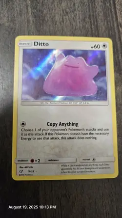 💥 Ditto 17/18 Detective Pikachu Special Set Ultra Rare Holo Pokemon Card - Image 1