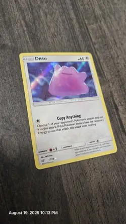 💥 Ditto 17/18 Detective Pikachu Special Set Ultra Rare Holo Pokemon Card - Image 2