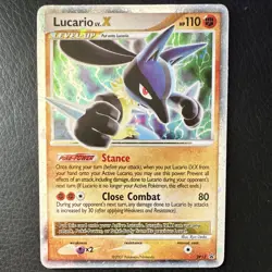 Pokemon TCG Lucario Lv X Promo Holo - Pokemon Promos Promotional Card - Image 1