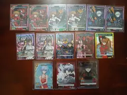 UNION ARENA Evangelion Card Lot (Purple, Yellow, Red) SRs & 1 star Cards - Image 1