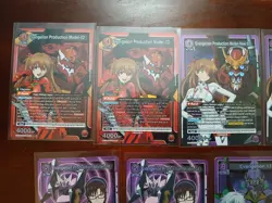 UNION ARENA Evangelion Card Lot (Purple, Yellow, Red) SRs & 1 star Cards - Image 5