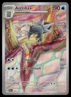 Pokemon Cards Arctibax 209/193 Holo Paldea Evolved Illustration Rare NM - Image 1