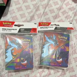 Pokemon TCG Mini Portfolio Album 60-Card Capacity 2 Pack w/ Booster Pack - Image 1