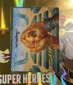 MTG The Mind Stone Art Card Gold Stamped Marvel Super Heroes - Image 1