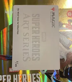MTG The Mind Stone Art Card Gold Stamped Marvel Super Heroes - Image 2
