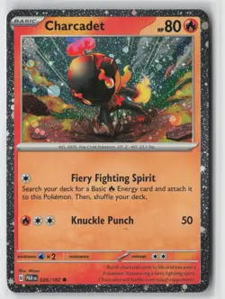 Charcadet (Cosmos Foil) 026/182 Holo Miscellaneous Cards & Products Pokemon LP - Image 1