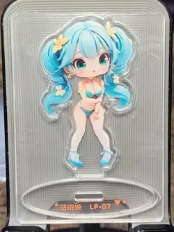 Miku POP OUT LP-07 Acrylic Stand Goddess No Doubt To Getting Wet Card Waifu LP - Image 1