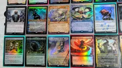 MTG CARD LOT: MYTHICS, RARES, COMMANDER, HIGHER VALUE, FOIL, NEAR MINT, 45 TOTAL - Image 4