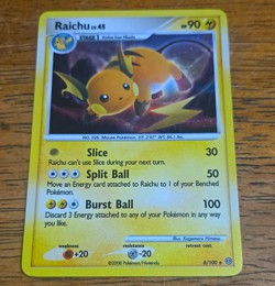 Raichu lv. 45 8/100 - 2008 Pokemon Stormfront Holo Card - LP #45 - Image 1