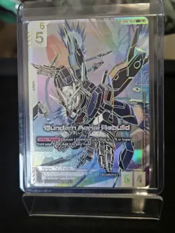 Bandai Gundam Card Game GD01-067 LR++ Gundam Aerial Rebuild Card - Image 1