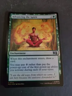 1x Advancing the Spirit - Foil MTG Commander Marvel Super Heroes NM Magic Foil - Image 1