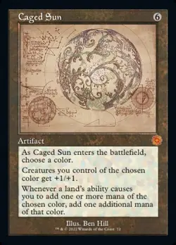 Caged Sun - Schematic Retro Frame BRR NM MTG - Image 1