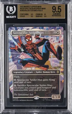 2025 MTG MARVEL'S SPIDER-MAN #0239 SPECTACULAR SPIDER-MAN BGS 9.5 - Image 1