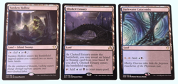 3x Rare Blue/Black Lands, Misc. Sets, NM Near Mint, Magic the Gathering MTG - Image 1