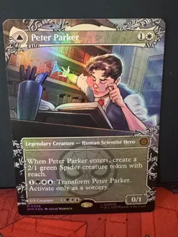 Peter Parker (0208) (Borderless) 208 Marvel's Spider-Man Foil NM - Image 1