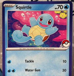 Squirtle Blue Border (Pokeball Version) My First Battle Promo Pokemon Card NM - Image 2