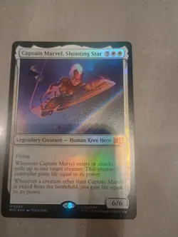 Captain Marvel, Shooting Star MTG MSC 0589 English Foil Holo Legendary 6/6 - Image 1