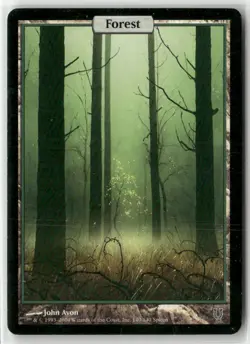 Forest - Full Art 140 Land Unhinged MTG (Moderately Played to HP) - Image 1