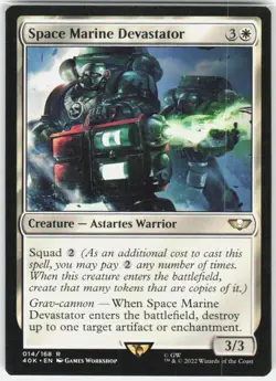 Space Marine Devastator 14 Universes Beyond: Warhammer 40,000 Magic Gathering NM - Image 1