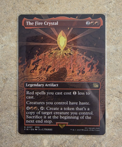 The Fire Crystal (Borderless) Final Fantasy MTG Near Mint 337 - Image 1