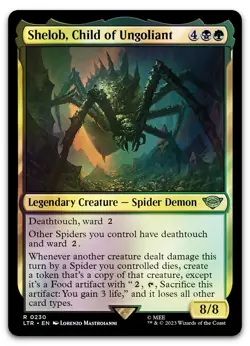Shelob, Child of Ungoliant #230 (Foil) (NM) Lord of the Rings LTR Magic MTG - Image 1