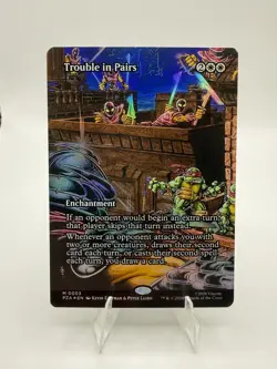 MTG: Trouble In Pairs - M0003 (TMNT 2026) Borderless Foil NM - Image 1