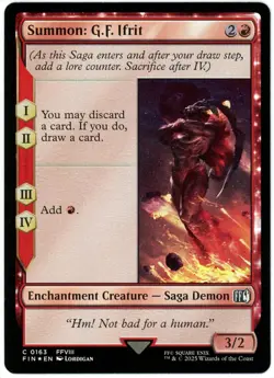 Summon: G.F. Ifrit (Foil) - 0163 - Final Fantasy - MTG - NM/M - Image 1