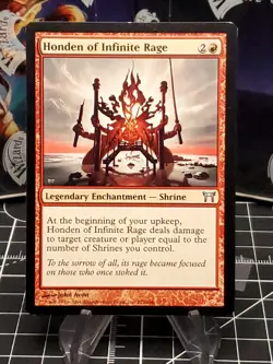 MTG - Honden of Infinite Rage - Champions of Kamigawa - LIGHT PLAYED - Image 1