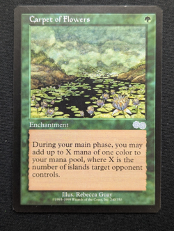 Carpet of Flowers - Urza's Saga - NM - MTG - Magic the Gathering - Green - Ench - Image 1