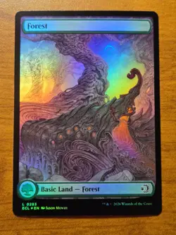 MTG Lorwyn Eclipsed - Forest - ECL 283 - Full Art FOIL - Image 1