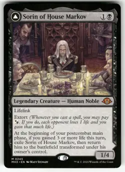 Sorin of House Markov 245 Mythic Modern Horizons 3 Magic: The Gathering Foil NM - Image 1