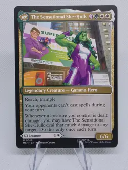 Jennifer Walters 18/SENSATIONAL SHE HULK Marvel Super Heroes Magic the Gathering - Image 2
